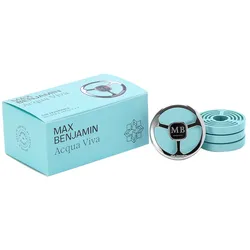 Max Benjamin Autoduft Lenkrad Set mit 4 Duftscheiben Acqua Viva Raumdüfte   