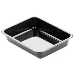 DUNI BioPak Siegelschale geeignet für MAP Verpackung, CPET 122018 , 1 Karton = 1 x 300 Stück, schwarz