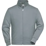 James & Nicholson Unisex Sweatjacke mit Stehkragen JN836 dark grey 6XL