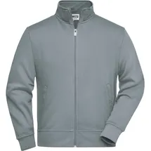 James & Nicholson Unisex Sweatjacke mit Stehkragen JN836 dark grey 6XL