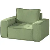 Fun Möbel Sessel Sande Stoff 132 x 85 x 90 cm Hellgrün