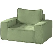 Fun Möbel Sessel Sande Stoff 132 x 85 x 90 cm Hellgrün