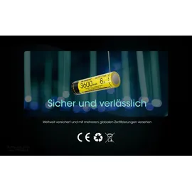 Nitecore Li-Ion Akku 18650 - 3600mAh - NL1836HP