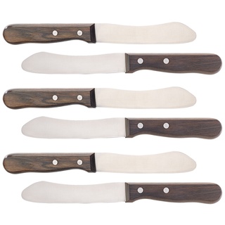 6er-Set Frühstücksmesser mit 11,5-cm-Klinge, Griff aus Blackwood-Holz