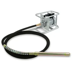 EBERTH Elektrischer Betonrüttler 1500W, 6m Schlauch, 45mm Flasche, flexible Welle, Metallrahmen, 230V