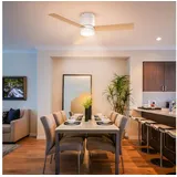 Homcom 112 cm Deckenventilator Weiß