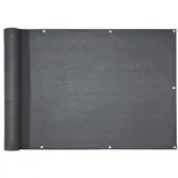 casa pura Balkonverkleidung 90 x 500 cm Grau Polyethylen