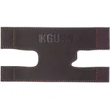 KGUBrass Der Trompetenventilschutz ist der braune Leder-Trompetenventilschutz aus luxuriösem mildem und dickem Material; als Schutz vor Korrosion, Kratzern und Stai (orangefarbenes Gewinde)