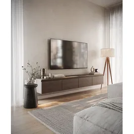 Selsey Bemmi TV-Hängeboard 200 cm Walnuss 28,4 cm x 31,8 cm Spanplatte