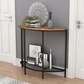 Vicco Fyrk Konsolentisch 92 x 60 x 81,5 cm Eiche rustikal/Schwarz