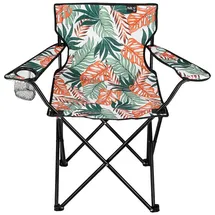 NILS CAMP Campingstuhl NC1625 Weiss/Grün/Orange