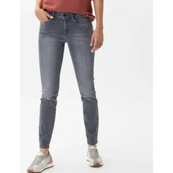 Brax Damen Röhrenjeans Style ANA USED GREY, denim grau, Gr. 38K
