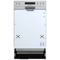 Respekta Leni GSP45.1TID-12 Einbau-Geschirrspüler (teilintegrierbar, 448 mm, Silber)