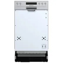 Respekta Leni GSP45.1TID-12 Einbau-Geschirrspüler (teilintegrierbar, 448 mm, Silber)