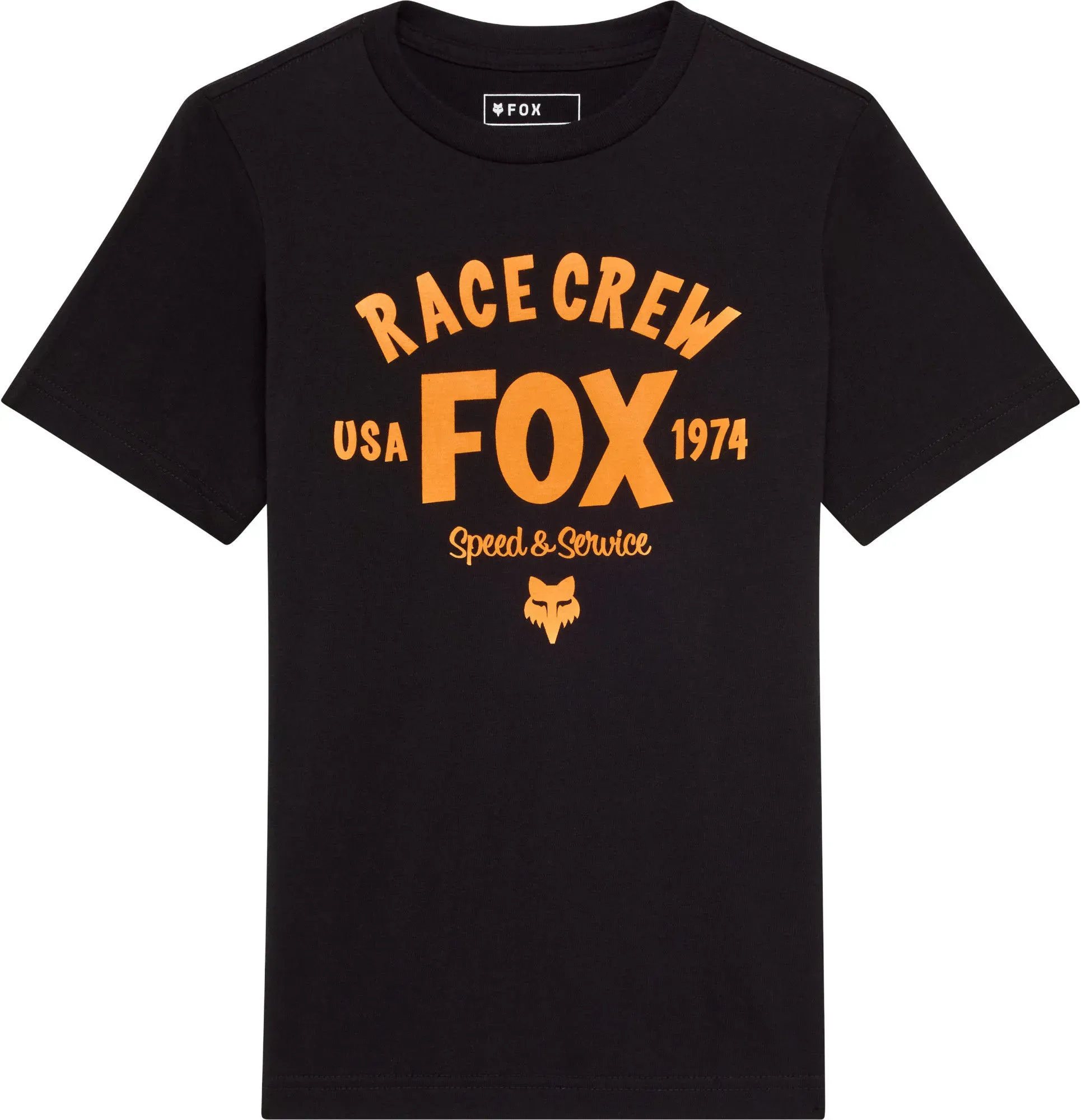FOX Slogan Jugend T-Shirt, schwarz-orange, Größe S
