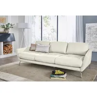 W.Schillig Big-Sofa »softy«, mit dekorativer Heftung im Sitz, Füße Chrom glänzend weiß