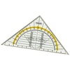 Geodreieck 10412310, 16 cm Hypotenuse, mit Griff