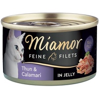 Miamor Feine Filets Heller Thunfisch & Calamari 24 x