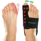 Vicorrect Bunion Corrector for Women and Men: Orthopedic Bunion Splint - Big Toe Straightener - Non-Surgical Hallux Valgus Correction for Day/Night Support (2PC)