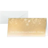 Sigel 25 SIGEL Weihnachtskarten Golden Christmas Night DIN lang