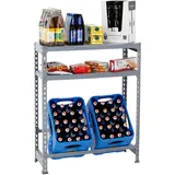 Simonrack Proregal Getränkekistenregal grau Metall, 80x100x30 cm, Küchen, Küchenmöbel, Küchenregale