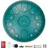 Vevor Zungentrommel 305mm, Steel Tongue Drum 13 Noten, Stahltrommel C-Dur-Tonart, mit 2 Schlägeln & Tragetasche, Handpan-Trommel, Schlaginstrument für Musikunterricht & Yoga, Grün