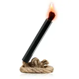 CampFeuer Feuerstahl Zunder | 27 cm Zündschnur mit Metallhülse | Leicht entzündlich, wasserabweisend | Feuerstarter Zunder, Survival Feuerstarter, Feuer Zunder, Feuer Machen Outdoor, Feuer Stahl