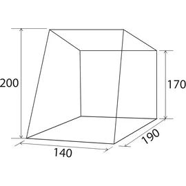 Brunner Pilote Heckzelt 135 cm Grau