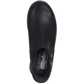 SKECHERS SLIP IN RF EASY GOING Modern Hour Slip-On, Black Microleather, 36 EU