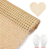 Natürliches Rattan, 150cm Cane Gurtband, Natürliches Rattan Webbing Geflecht, Rattan gepresst Cane Gurtband Blatt, Möbel Wiener Geflecht, gewebt Cane Rolle für Möbel, Stuhl, Schrank (50 x 150 cm)