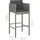 vidaXL Gartenstuhl 51,5 x 51,5 x 23,1 cm grau 2 St.