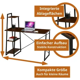 Svita Schreibtisch Combo 1 Nussbaum