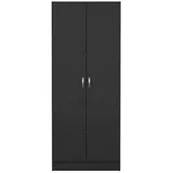 INOSIGN Drehtürenschrank »Focus, Kleiderschrank, Stauraum«, mit 2 Türen und 5 Einlegeböden, Breite 69 cm, Höhe 170 cm, schwarz,