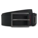 Hugo Ledergürtel HUGO "Gabriel Sz35", Herren, Gr. 100, schwarz (schwarz 002), Leder, unifarben, Gürtel Ledergürtel, Mit Markenlabel von HUGO