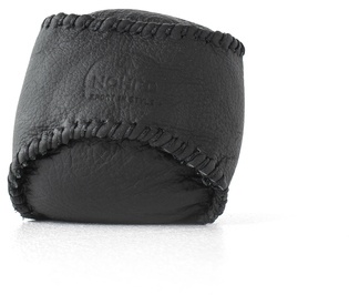 NOHrD HaptikBall handgenähter Gewichtsball aus Leder schwarz