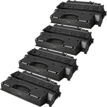 Ampertec 4 Kompatible Toner ersetzt HP CF280X 80X Multipack schwarz