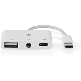 Nedis USB-C auf USB-A Adapter 0,1 m Weiß