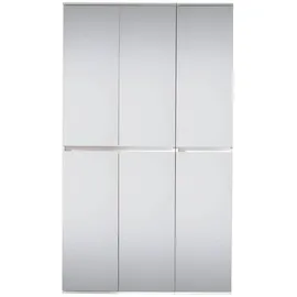 trendteam Mirror Garderobenschrank 111 x 191 x 34 cm weiß