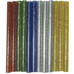 Rayher Heißklebesticks Glitter kupfer, grün, blau, silber, gold