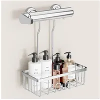 luxuskollektion Duschablage Edelstahl Ohne Bohren 30x13x8,5cm Silber