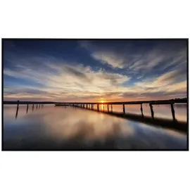 Papermoon Infrarotheizung Lake Sunset Wooden Pier 800 W Beige