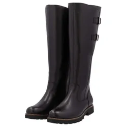 Winterstiefel REMONTE, Damen, Gr. 39, XL-Schaft, schwarz, Leder, unifarben, klassisch, Schuhe, Blockabsatz, Stiefel, Langschaftstiefel mit Innenreißverschluss