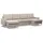 mebligo Eckcouch Textil 4-Sitzer Beige