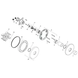 Hansgrohe Axor Uno Einhebel-Brausemischer Unterputz für 1 Verbraucher Chrom 45605000