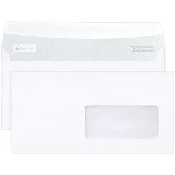 Calligraphe 500x Enveloppes auto.adh. 110x220 fen. 45x100- Weiß 694C