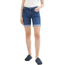 Tom Tailor Damen Bermuda Jeans Shorts , mid stone wash denim, 29