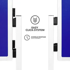 Office Marshal Filz-Moderationstafeln Einteilig Mit Rollen 150 x 120 cm