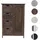 Mendler HWC-D12 82 x 55 x 30 cm Braun