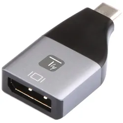 Techly IADAP USBC-DP4K, USB Typ-C, DisplayPorts ausgang, 3840 x 2160 Pixel