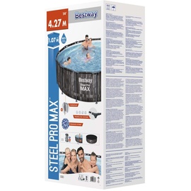 BESTWAY Steel Pro MAX Swimmingpool-Set Rund 427x107 cm